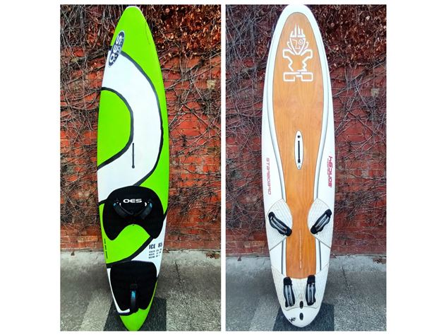 Starboard Isonic 94L, Oes Ice 85, Fins, Lines, Boo