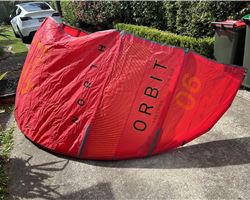 North Orbit 6 metre kitesurfing kite