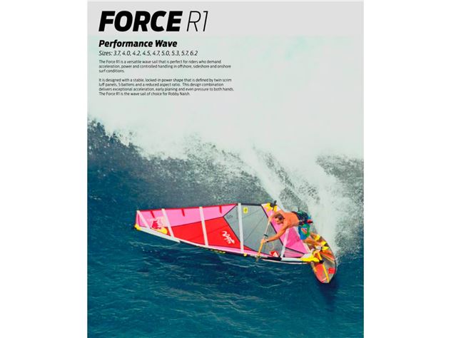 2014 Naish Force R1 5 Batten Performance Wave - 5.7 metre