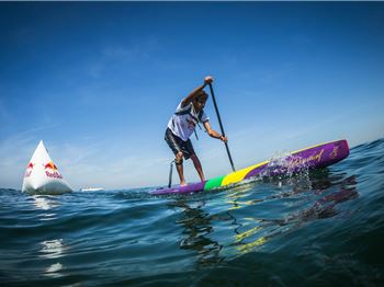 Windy conditions for first Red Bull Water Maze - Stand Up Paddle News