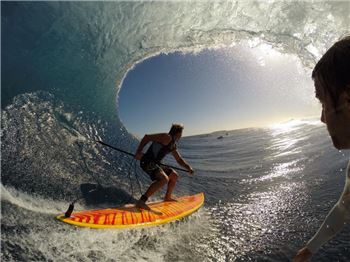 Double shacked in Tahiti: Laird and Anthony Walsh - Stand Up Paddle News