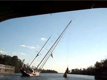 How to fit an 80 ft mast under a 65ft bridge? - Sailing News