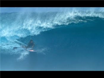 Keahi de Aboitiz at Cloudbreak - Two Epic Waves - Stand Up Paddle News