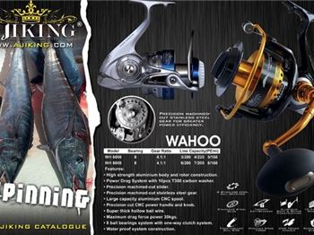 Products: Ajiking's heavy-duty spin reel - Fishing News