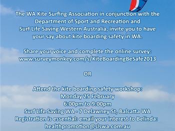 Have your say about kite boarding safety in WA - Kitesurfing News