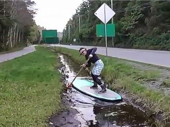 What came first, the ocean, or the puddle? Puddleboarding. - Stand Up Paddle News